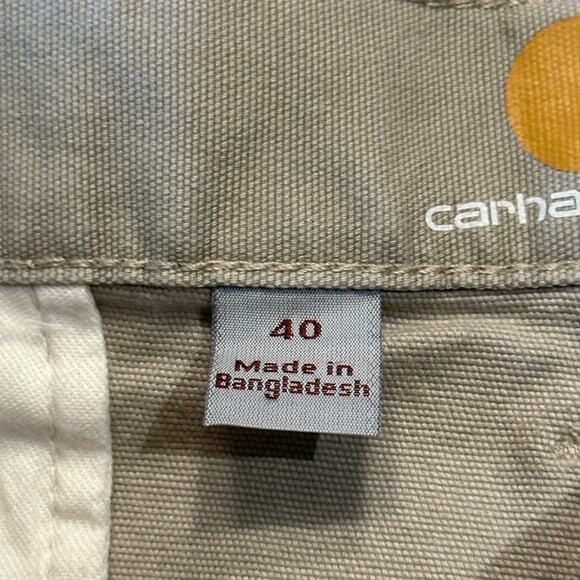 Carhartt Mens Size 40 Light Khaki Relaxed Fit Cargo Shorts - Picture 2 of 8